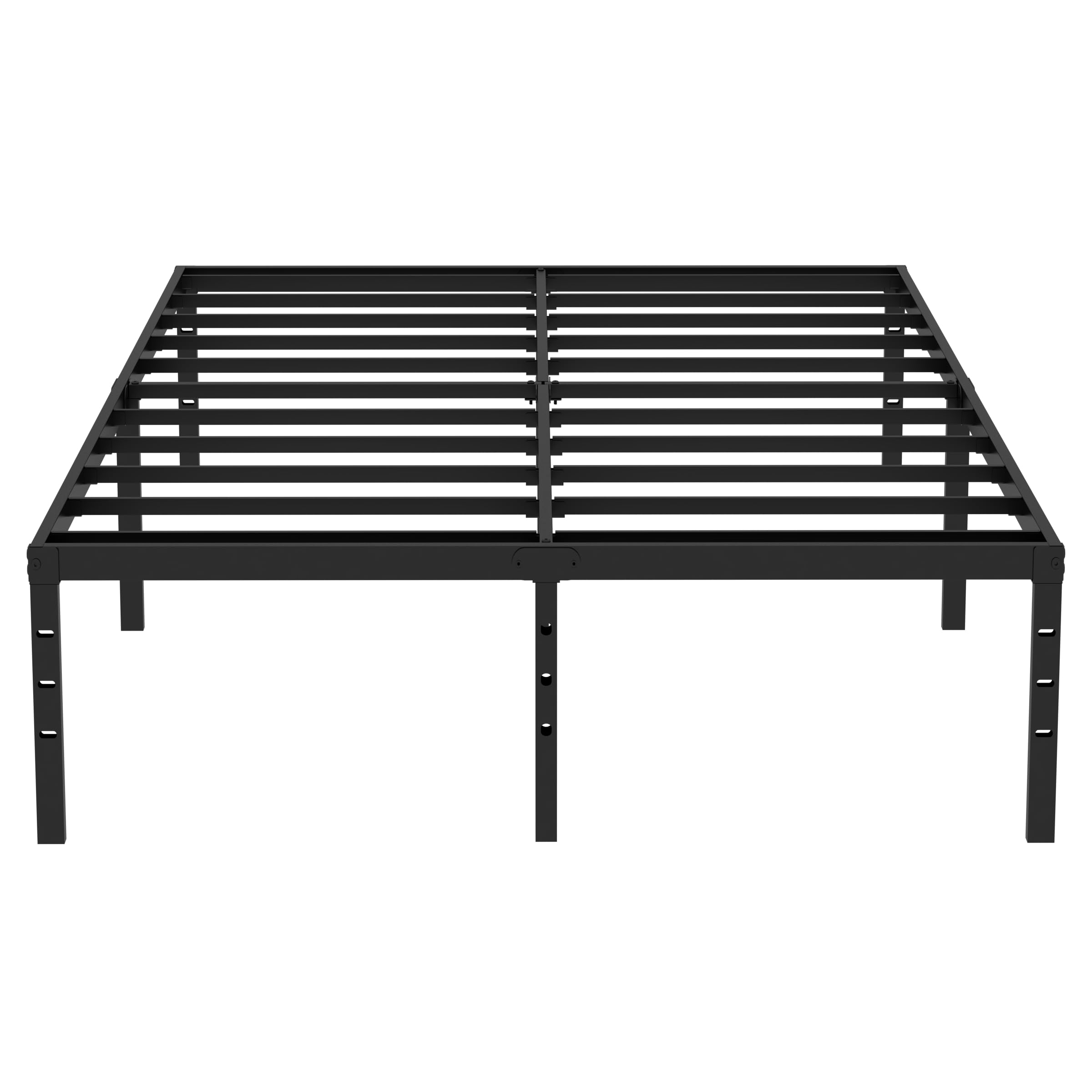 Caplisave King Size Bed Frame Metal Platform, 14 Inch High Heavy Duty King Bed Frames, Max 3500lbs Sturdy Metal Support,Underbed Storage，Easy Assembly，No Box Spring Needed，Black