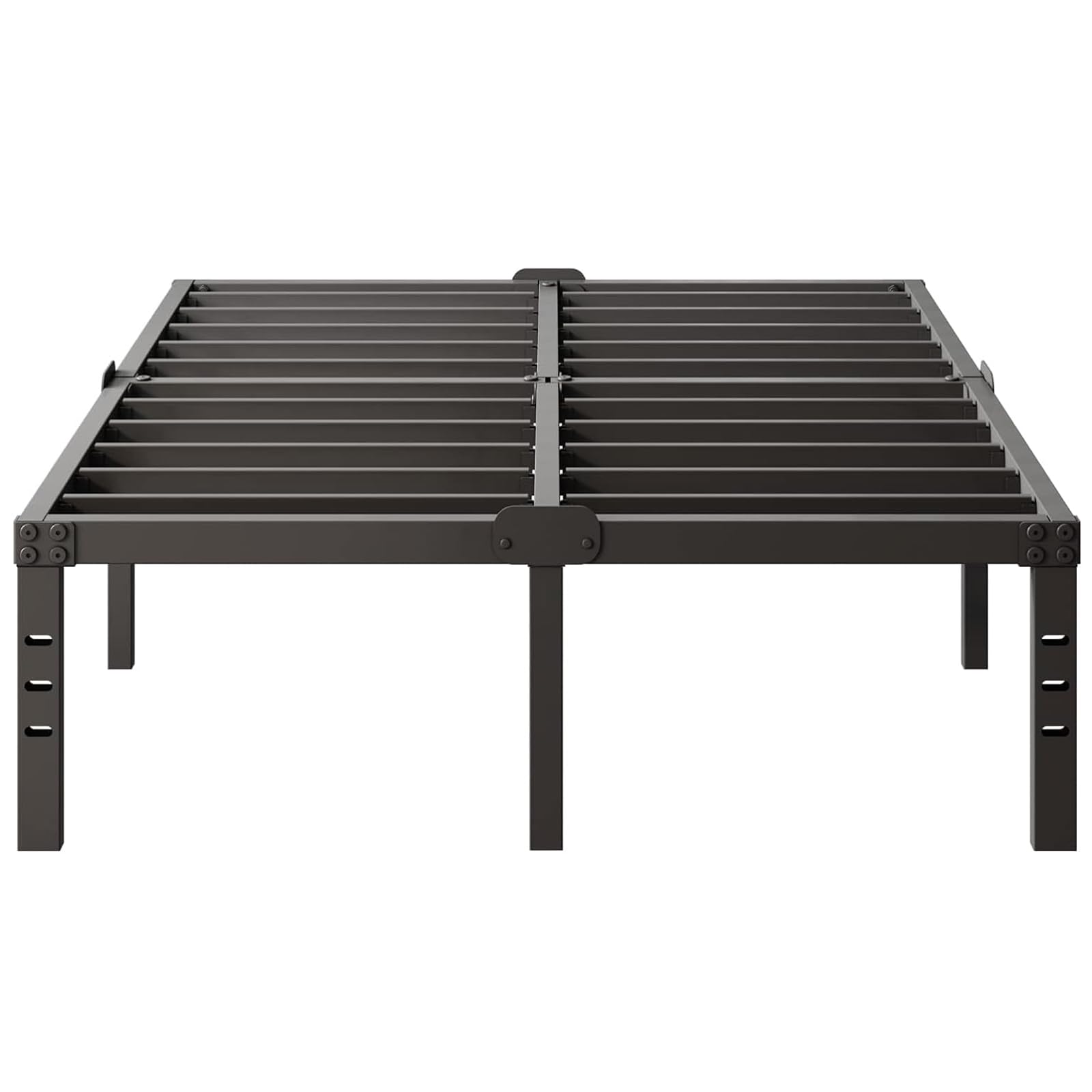 Kilyssa 18 Inch King Bed Frame, Metal Platform Bed Frames Heavy Duty 3500lbs Steel Slats Support Mattress Foundation Noise Free No Box Spring Needed, King Size