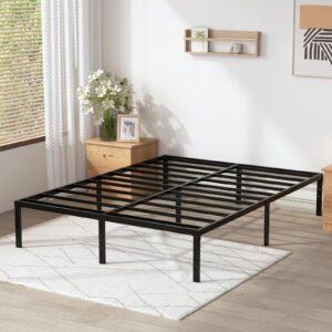 OSASET King Size Bed Frame - 18 in Metal Platform Bed Frame, 3600lbs Heavy Duty Metal Bed Frame, King Bed Frame No Box Spring Needed with Ample Storage Space - Easy Assembly and Noise Free