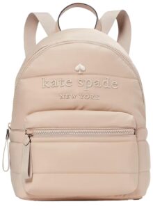 kate spade new york women's ella ksnyl puffy backpack, warm beige