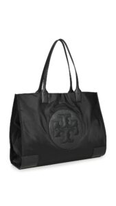 tory burch women's ella tote, black, one size