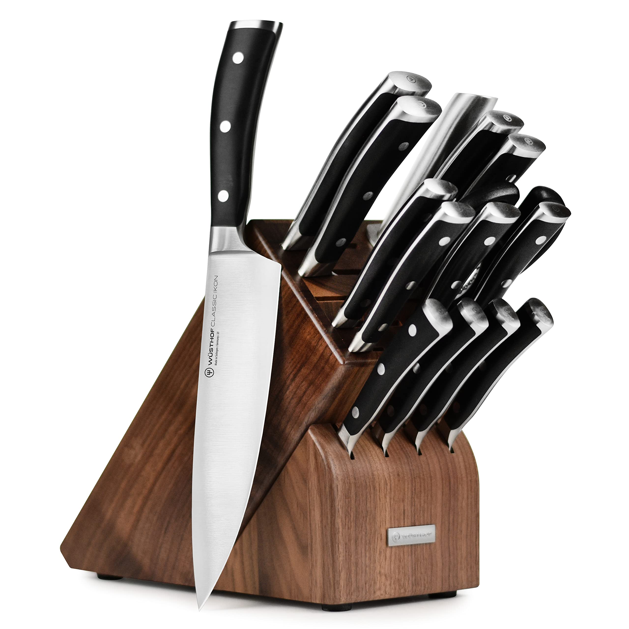 Wusthof Classic Ikon 16 Piece Knife Set with Walnut Block