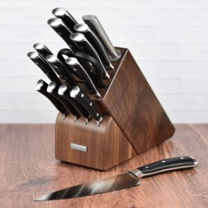 Wusthof Classic Ikon 16 Piece Knife Set with Walnut Block