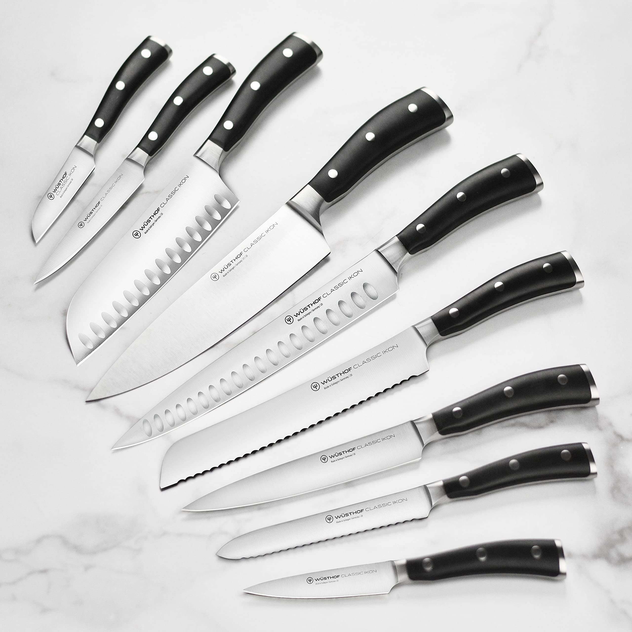 Wusthof Classic Ikon 16 Piece Knife Set with Walnut Block