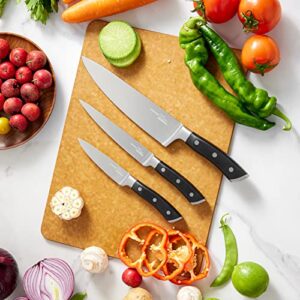 OAKSWARE Kitchen Knife Set 3-Piece, Ultra Sharp Kitchen Knives, Paring Knife and Utility Knife for Kitchen, German Steel & Ergonomic ABS-Handle