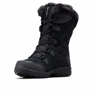 Columbia Women's Ice Maiden II Snow Boot, Black/Columbia Grey, 9.5 M US