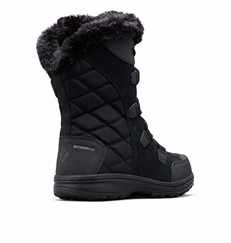 Columbia Women's Ice Maiden II Snow Boot, Black/Columbia Grey, 9.5 M US