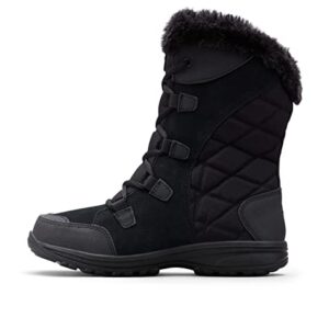 Columbia Women's Ice Maiden II Snow Boot, Black/Columbia Grey, 9.5 M US