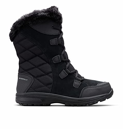 Columbia Women's Ice Maiden II Snow Boot, Black/Columbia Grey, 9.5 M US