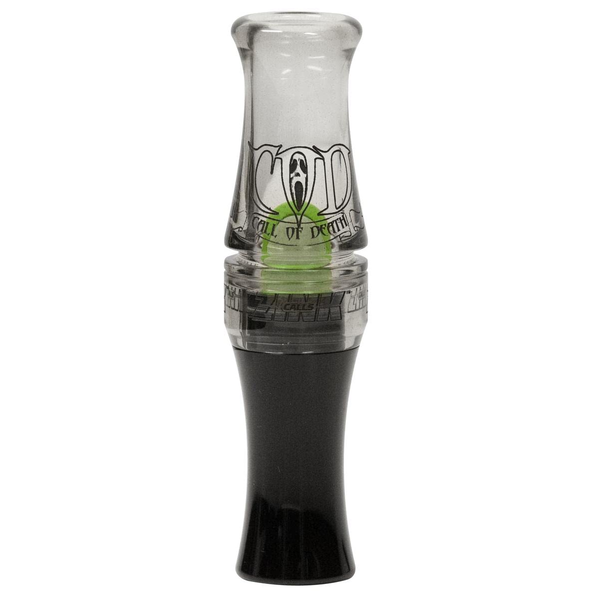 Zink Calls of Death (COD) Polycarbonate Hand-Tuned Short Reed Waterfowl Canada Goose Hunting Game Call - Power, Volume & Speed in One Call, Gun Smoke