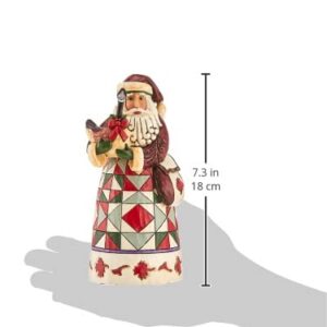 Enesco Jim Shore Heartwood Creek Canadian Santa Figurine, 7.25 Inch, Multicolor