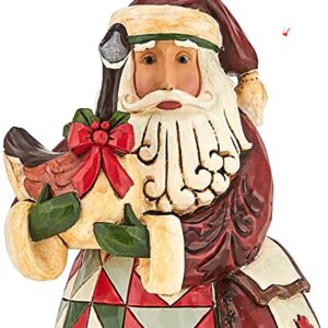 Enesco Jim Shore Heartwood Creek Canadian Santa Figurine, 7.25 Inch, Multicolor