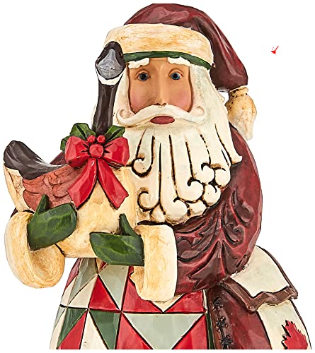 Enesco Jim Shore Heartwood Creek Canadian Santa Figurine, 7.25 Inch, Multicolor