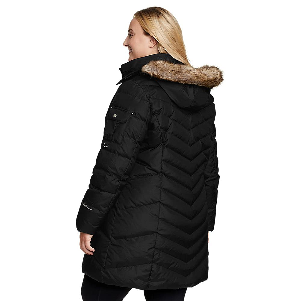 Eddie Bauer Women’s Sun Valley Down Parka (Coat), Black, Medium.