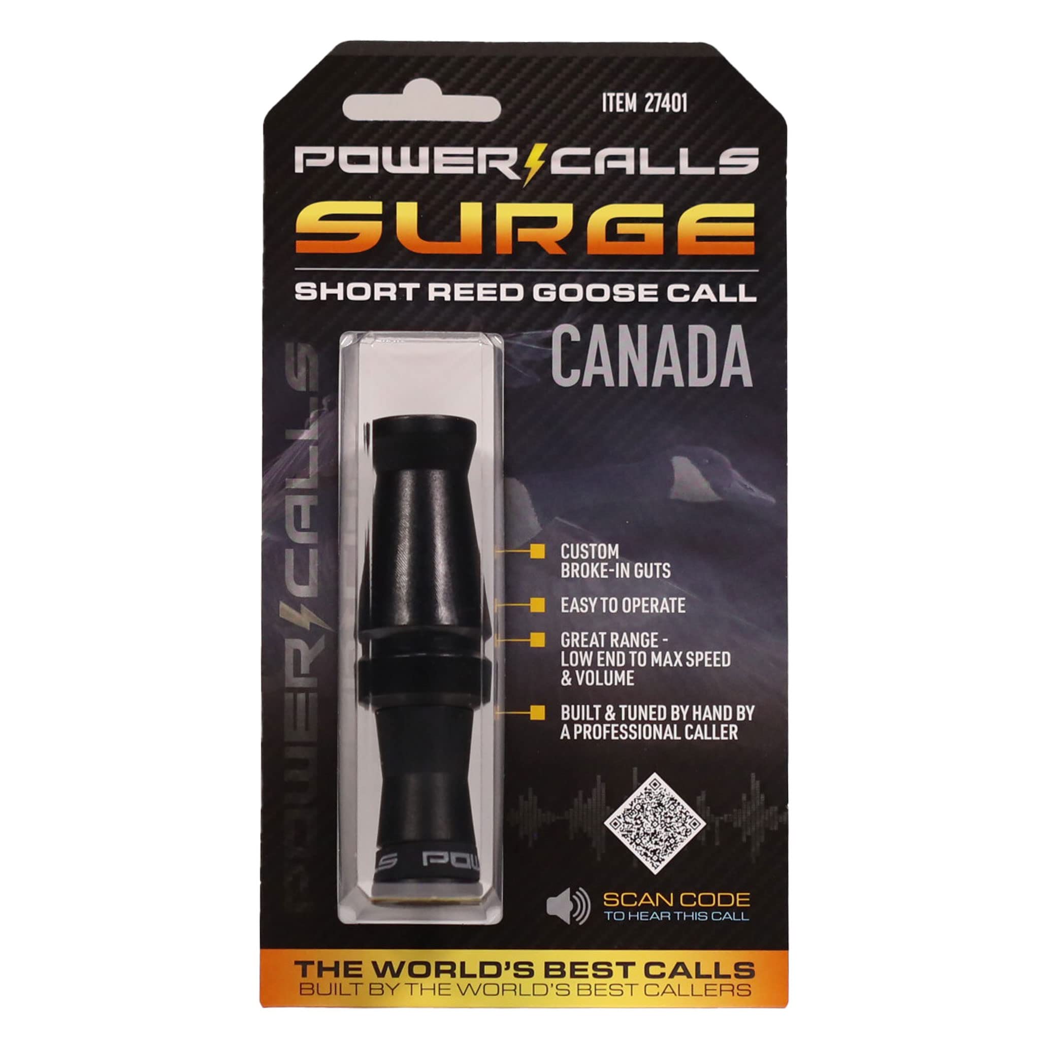 Power Calls: Canada Goose Call, Surge, Stealth Black