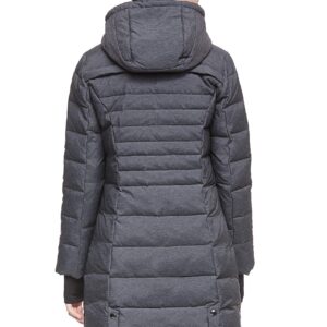 Orolay Women's Down Jacket Coat Mid-Length Darkgrey M