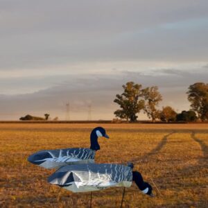 SnowDown Decoys Canada Goose Feeder Socks. Canada Goose Windsocks with Flocked 3D Heads!