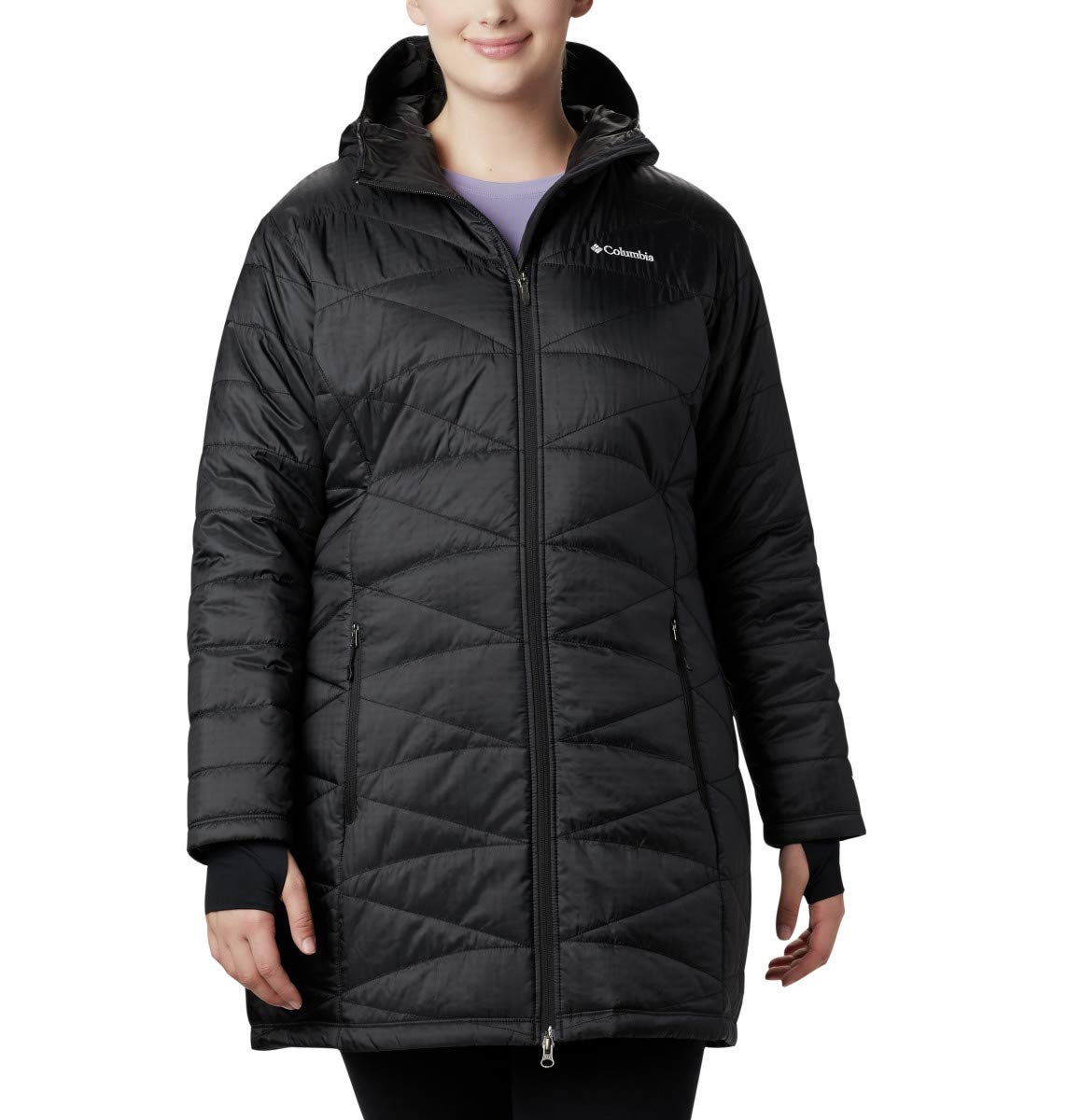 Columbia Women's Mighty Lite Hooded Jacket, Black, Medium