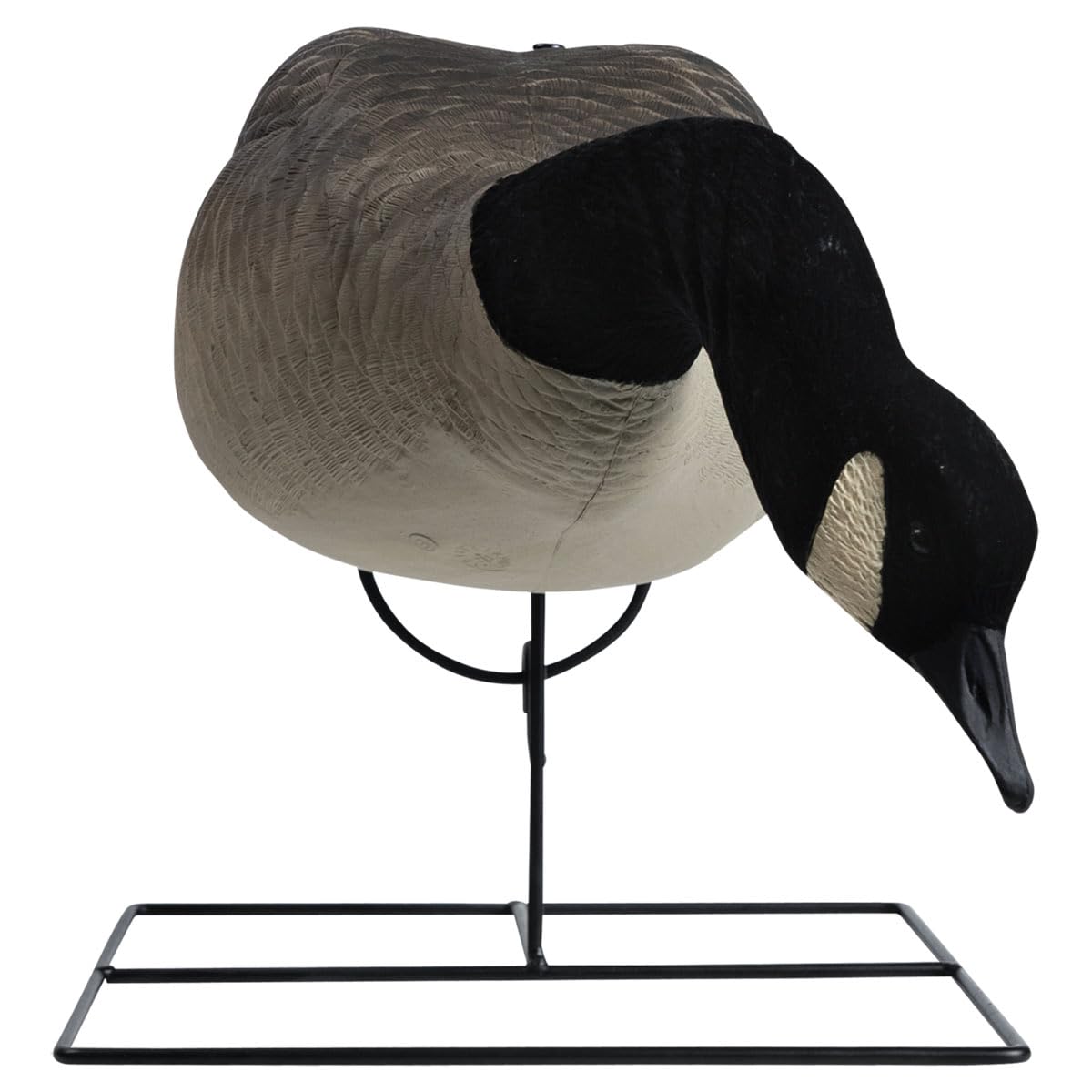 Hardcore Waterfowl Rugged Series Full Body Flocked Head Canada Goose Hunting Decoys - Feeder 6 Pack