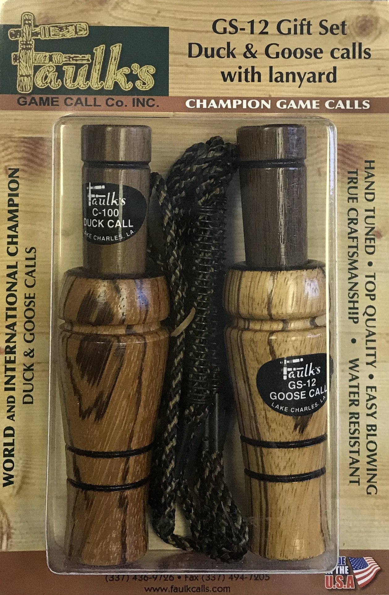 Faulk's Game Calls Gift Set GS-12, BROWN