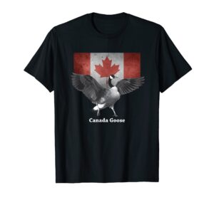 proud canadian flag canada goose tshirt