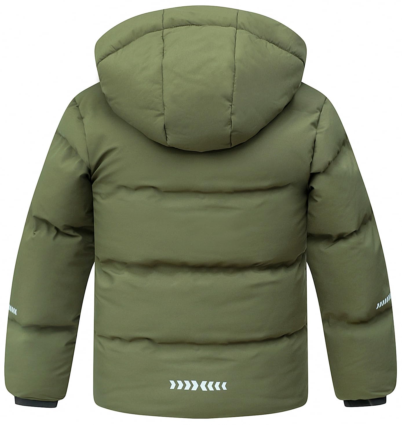 MOERDENG Kids Boy's Winter Coat Waterproof Fleece Lined Thick Down Coats Puffy Cotton Jackets with Hood