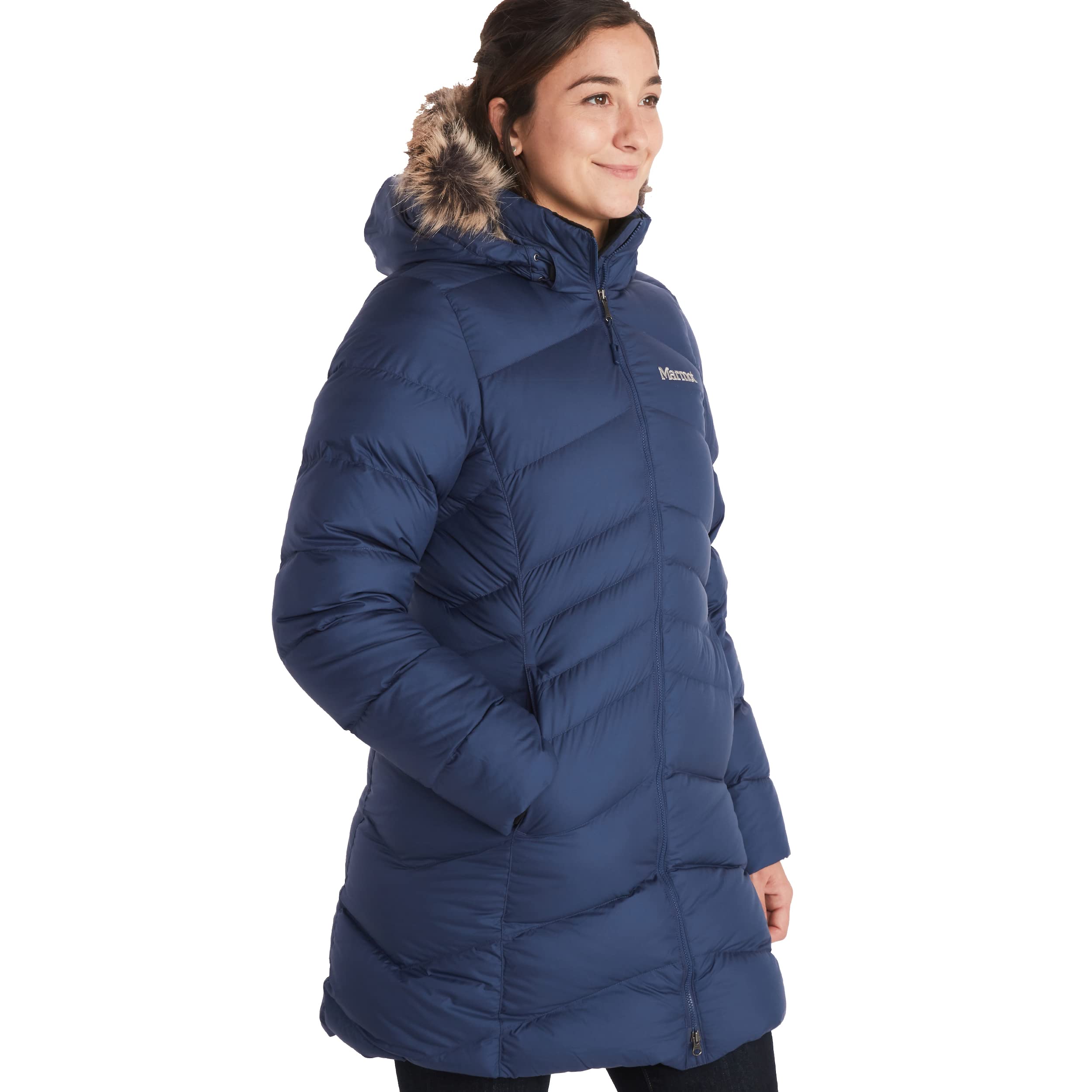 MARMOT Women’s Montreal Puffer Coat | Down-Insulated, Water-Resistant, Arctic Navy, X-Large