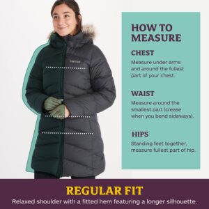 MARMOT Women’s Montreal Puffer Coat | Down-Insulated, Water-Resistant, Arctic Navy, X-Large