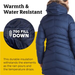 MARMOT Women’s Montreal Puffer Coat | Down-Insulated, Water-Resistant, Arctic Navy, X-Large