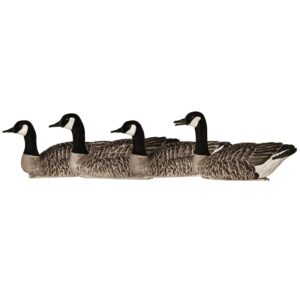 AVIAN-X Topflight Honkers Durable Realistic Hunting Floating Canadian Goose Decoys, Pack of 4, AVX9040