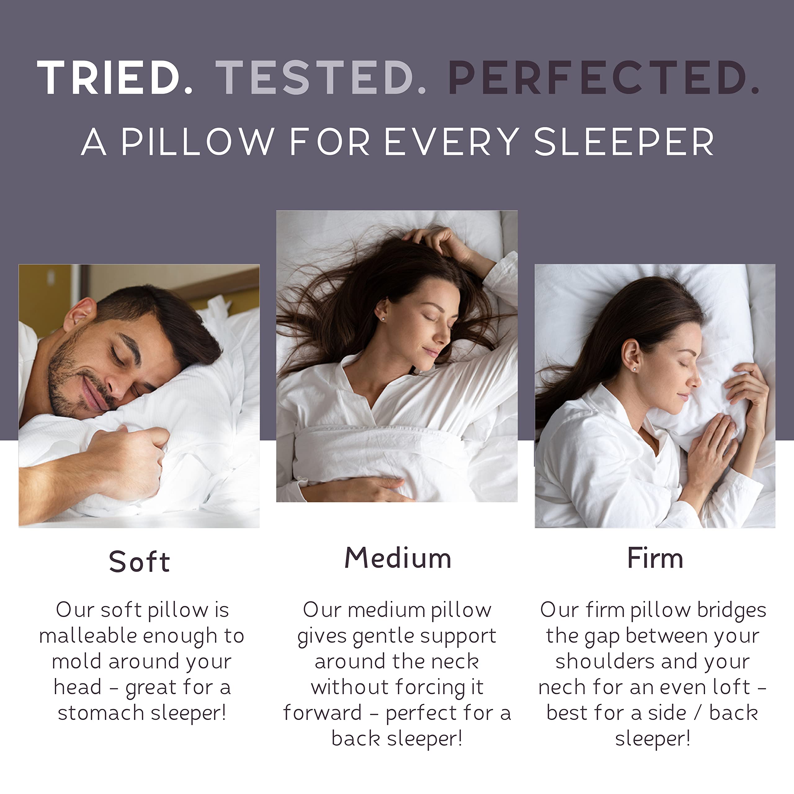 Lincove Signature 100% Natural Canadian White Down Luxury Sleeping Pillow - 800 Fill Power, 500 Thread Count Cotton Shell, Made in Canada, King - Firm, 1 Pack