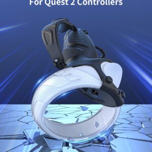 ZYBER Charging Dock, Rechargeable Controller Grips for Meta Quest 2