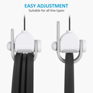 [Pro Version] KIWI design VR Cable Management, 6 Packs VR Pulley System Compatible with Quest 3/2/1/Rift S/Valve Index/HTC Vive/Vive Pro/HP Reverb G2/PSVR/PS VR2 Link Cable