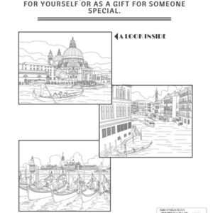 Cozy Venice Coloring Book: Color in 30 Beautiful Unmistakably Venetian Scenes