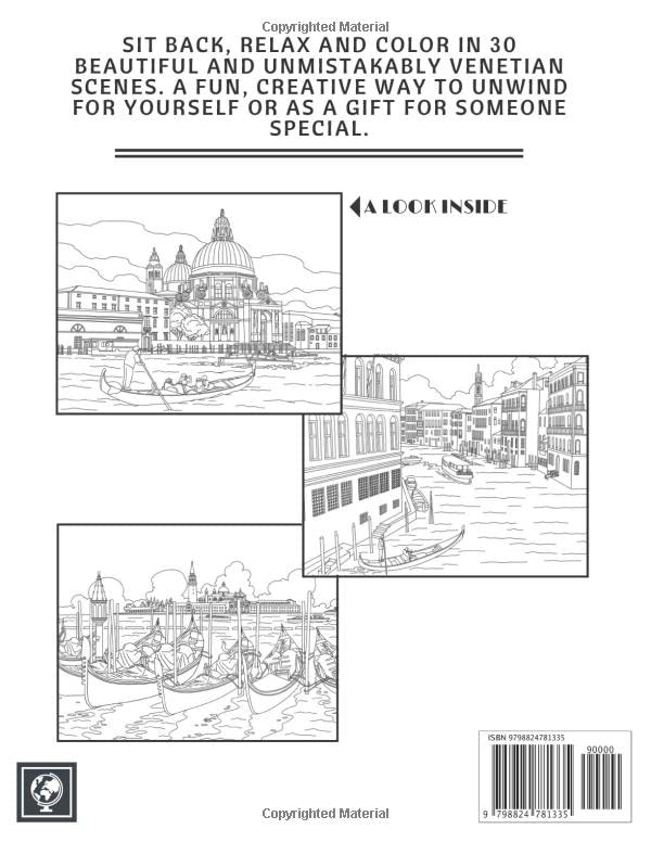 Cozy Venice Coloring Book: Color in 30 Beautiful Unmistakably Venetian Scenes