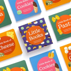 Little Book of Pasta Board Book for Babies and Toddlers about Shapes Read with Phonics and Rhymes Baby Book 0-12 Months Toddler Book Ages 1-4