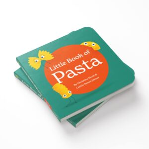 Little Book of Pasta Board Book for Babies and Toddlers about Shapes Read with Phonics and Rhymes Baby Book 0-12 Months Toddler Book Ages 1-4