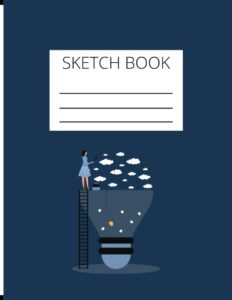 sketch book for kids: blank drawing book for kids 100 pages, 8.5x11in, large sketchbook for doodling, drawing, painting etc.