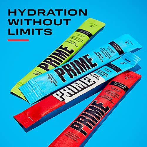 PRIME HYDRATION+ Sticks Tropical Punch | Hydration Powder Single Serve Sticks | Electrolyte Powder On The Go | Low Sugar | Caffeine-Free | Vegan | 6 Sticks