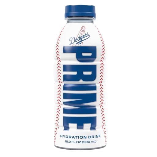 Prime Dodgers Pack of 12 Limited Edition | Sports Drinks | Electrolyte Enhanced for Ultimate Hydration | 250mg BCAAs | B Vitamins | Antioxidants | 2g Of Sugar | 16.9 Fluid Ounce