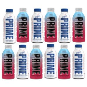 Prime Dodgers Pack of 12 Limited Edition | Sports Drinks | Electrolyte Enhanced for Ultimate Hydration | 250mg BCAAs | B Vitamins | Antioxidants | 2g Of Sugar | 16.9 Fluid Ounce