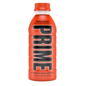 PRIME Hydration ORANGE | Sports Drinks | Electrolyte Enhanced for Ultimate Hydration | 250mg BCAAs | B Vitamins | Antioxidants | 2g Of Sugar | 16.9 Fluid Ounce | 12 Pack