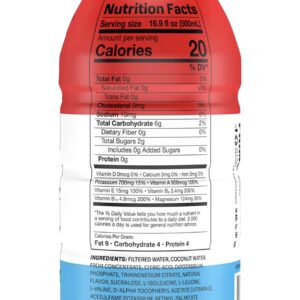 Prime Hydration Drink Sports Beverage "ICE POP," Naturally Flavored, 10% Coconut Water, 250mg BCAAs, B Vitamins, Antioxidants, 834mg Electrolytes, Only 20 Calories per 16.9 Fl Oz Bottle (Pack of 15)