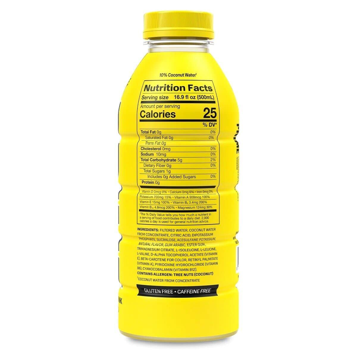 Lemonade Prime Hydration Drink - (1 Bottle, 16.9 Fl Oz)