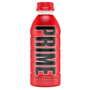 Prime Hydration Sports Drink Variety Bundle - Lemon Lime, Tropical Punch, Blue Raspberry, Strawberry Melon & Ice Pop (Pack of 5) - 16.9 Fl Oz By CentaCure and Free Sticker!