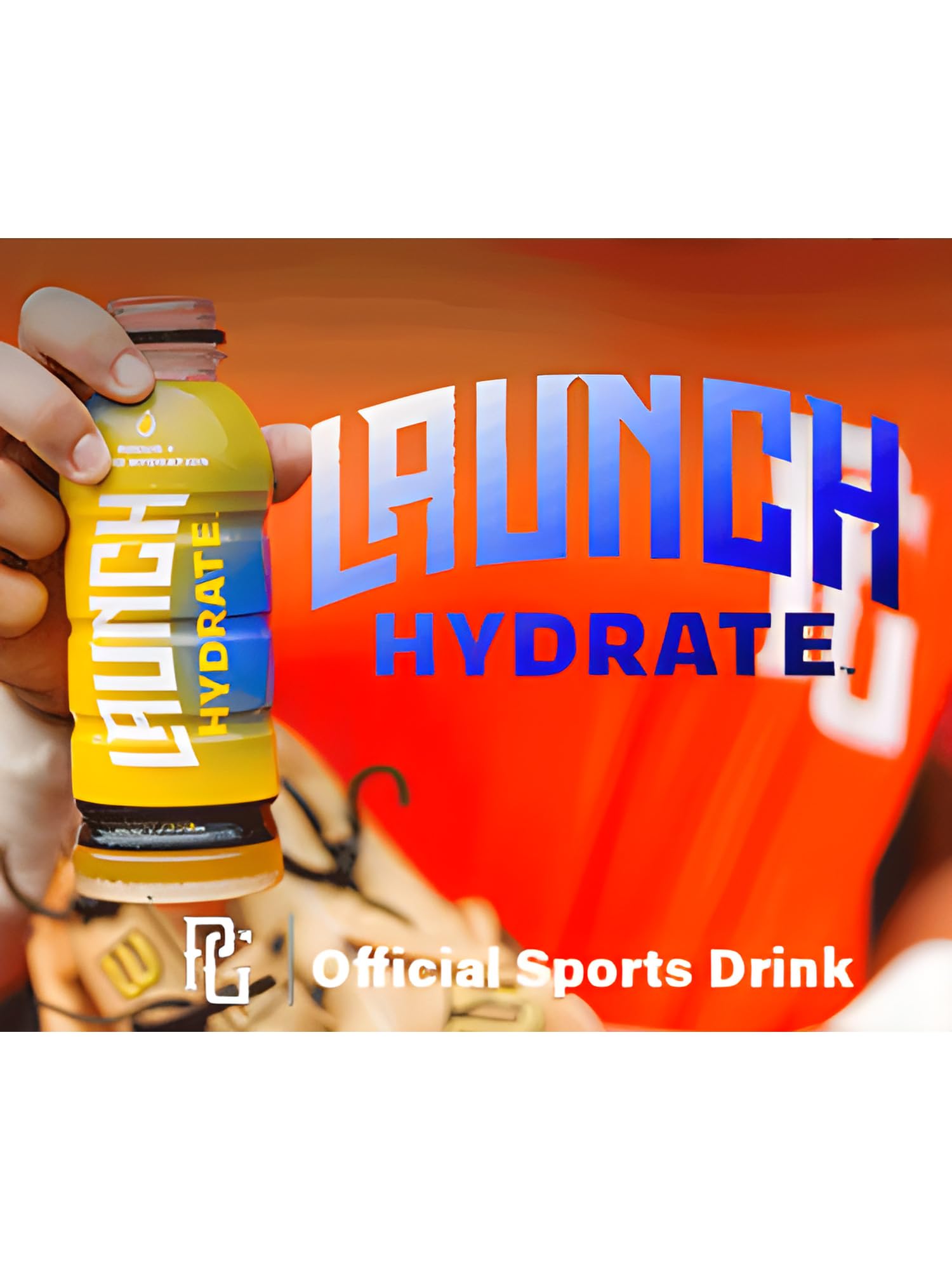 Launch Hydrate Sports Drink, Strawberry Lemon, 16 Fl Oz, Electrolytes, Vitamins and Minerals Packed, Perfect for Athletes, (Pack of 12)