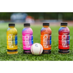 Launch Hydrate Sports Drink, Strawberry Lemon, 16 Fl Oz, Electrolytes, Vitamins and Minerals Packed, Perfect for Athletes, (Pack of 12)