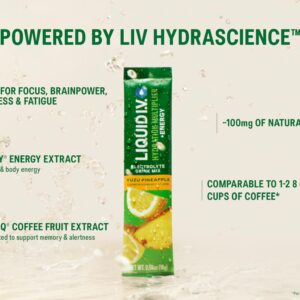 Liquid I.V.® Hydration Multiplier® +Energy - Mango Tamarind - Hydration Powder Packets | Electrolyte Powder Drink Mix | Convenient Single-Serving Sticks | Non-GMO | 1 Pack (14 Servings)