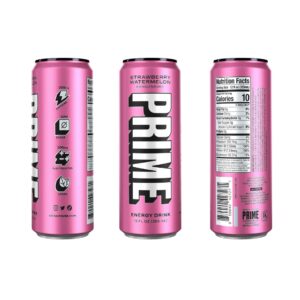 NEW Prime Hydration Drink Energy Cans 5 Flavor Variety Sampler Pack! - 200mg Caffeine, Zero Sugar, 300mg Electrolytes, Vegan - (12 Fl Oz Cans) - (10-Pack)