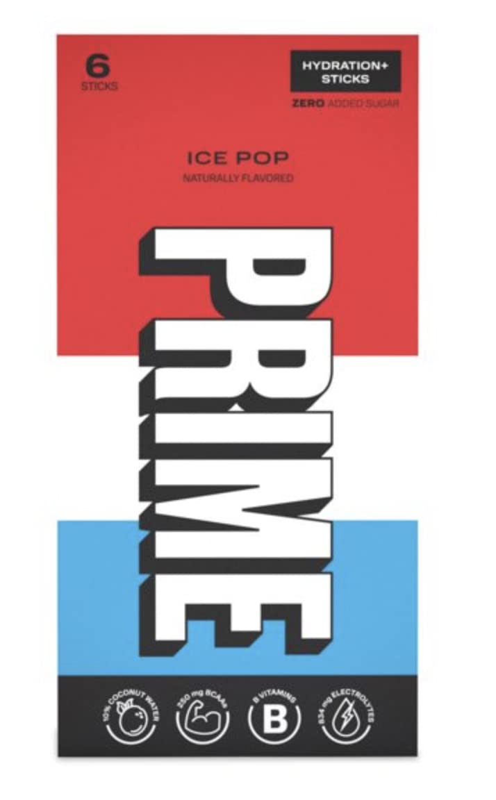 Prime Ice Pop Hydration 6 Sticks